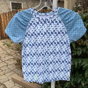 Hang Ten Girl's Blue UV Protection Swim Top | 14